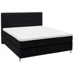 Boxspringbett 160/200 cm in Schwarz