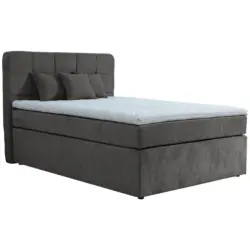 Boxspringbett 140/200 cm in Anthrazit