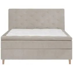 Boxspringbett 180/200 cm in Beige
