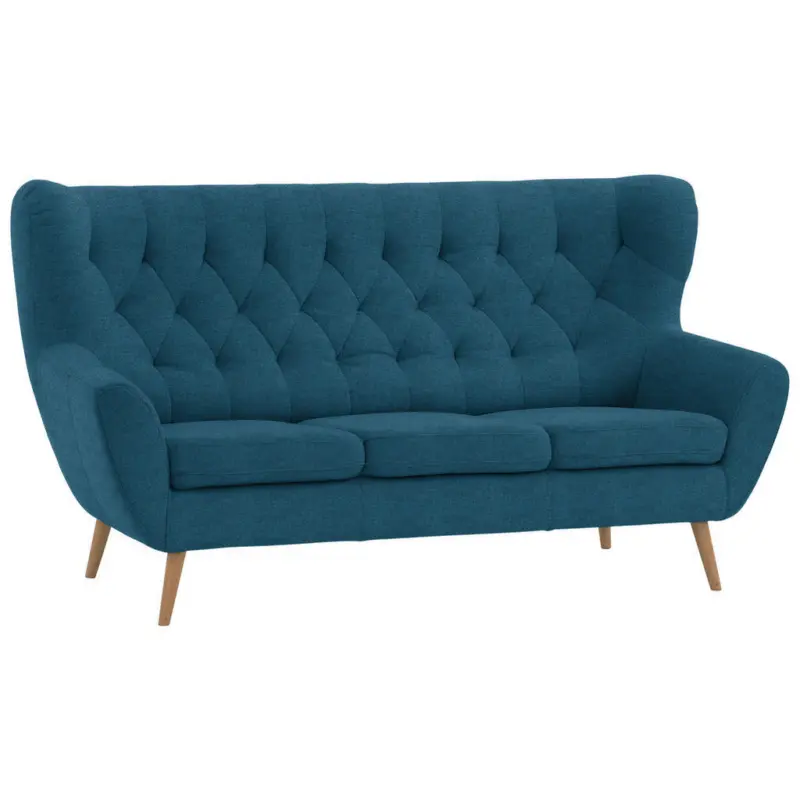 3-Sitzer-Sofa Skagen in Mikrofaser Blau