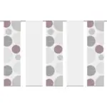 XXXLutz Lauterach - Ihr M&ouml;belhaus bei Bregenz Fl&auml;chenvorhang 5ER SET in Bordeaux halbtransparent