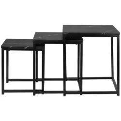 Satztisch in Metall, Holzwerkstoff