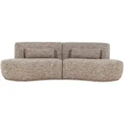 Bigsofa Batavier in Webstoff Hellbraun