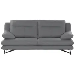 2,5-Sitzer Cezanne in Echtleder Silberfarben