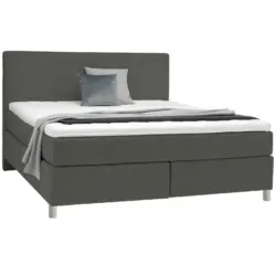 Boxspringbett 200/200 cm in Grau