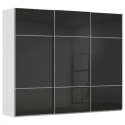 Schwebet&uuml;renschrank in Grau, Schwarz