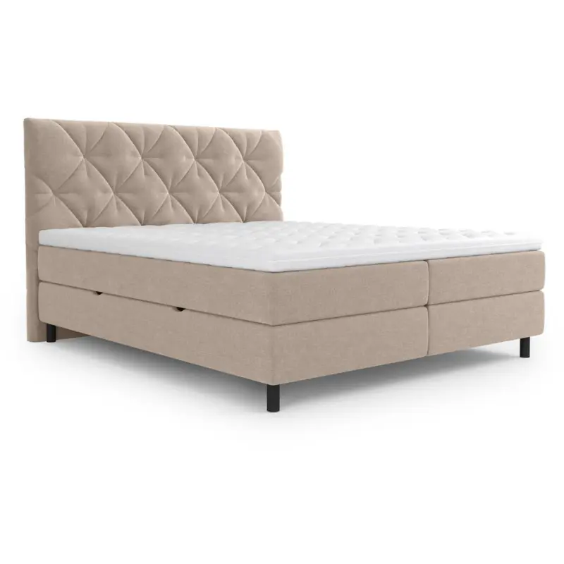 Boxbett 180/200 cm in Beige