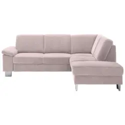 Ecksofa in Cord Altrosa 248/200 cm