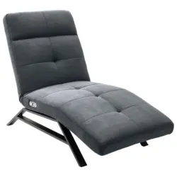 Relaxliege in Cord Anthrazit