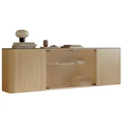 Sideboard Eschefarben, Greige 216/68/37 cm