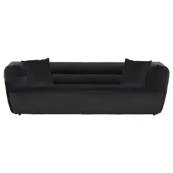 Bigsofa in Samt Schwarz
