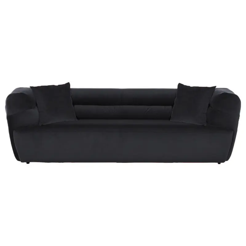 Bigsofa in Samt Schwarz