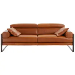 3-Sitzer-Sofa CAL 808 Romeo in Echtleder Dunkelbraun