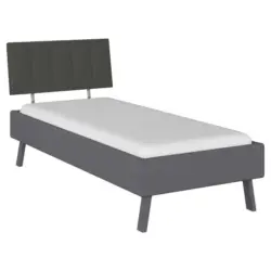 Bett 90/200 cm in Grau