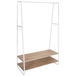 Garderobenst&auml;nder in Naturfarben, Wei&szlig; 100/160/45 cm