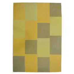 Flachwebeteppich 120/170 cm Lyrical Gelb, Multicolor