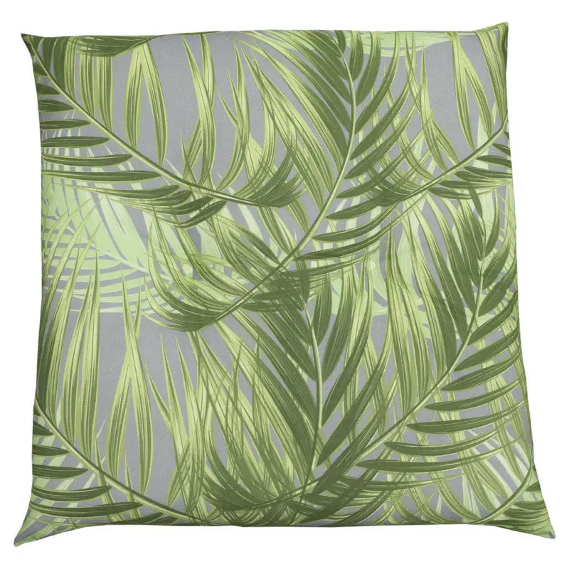 Gartensitzkissen in Grau, Gr&uuml;n Bl&auml;tter