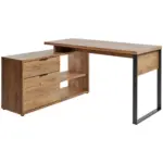 XXXLutz Lauterach - Ihr M&ouml;belhaus bei Bregenz Eckschreibtisch 150/120/76 cm in Anthrazit, Eichefarben