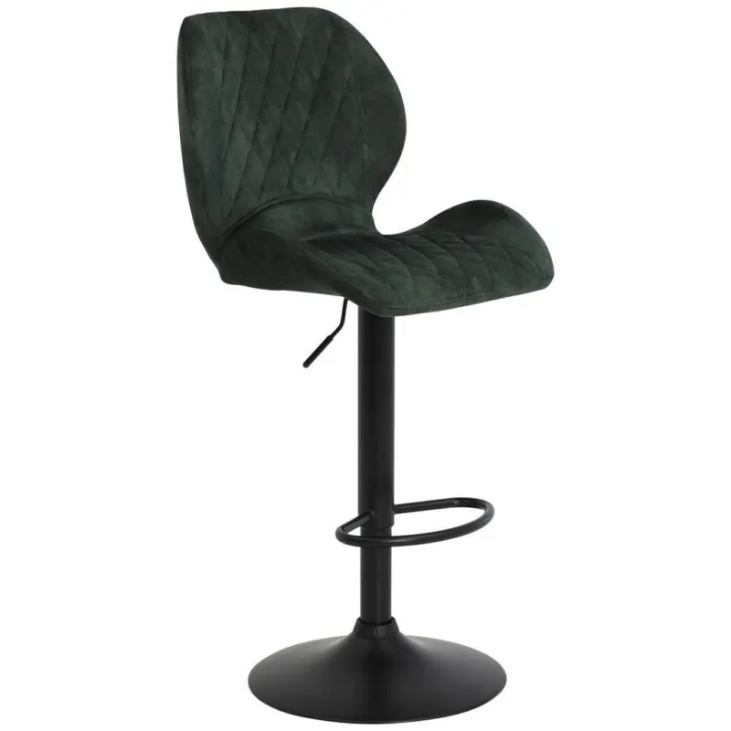 Barhocker in Anthrazit, Schwarz