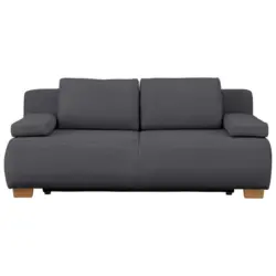 Boxspringsofa in Webstoff Grau