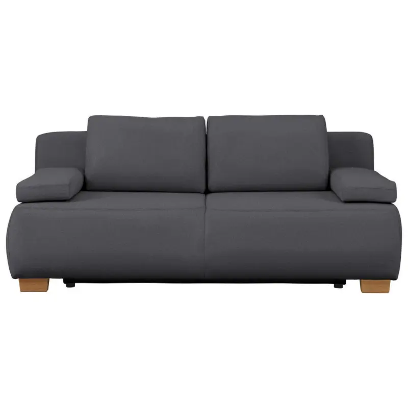 Boxspringsofa in Webstoff Grau