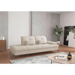 R&eacute;camiere in Flachgewebe Creme