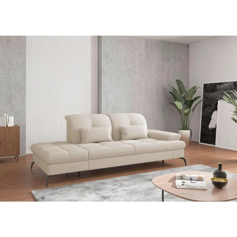 R&eacute;camiere in Flachgewebe Creme