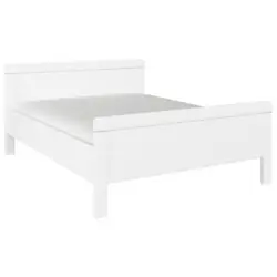 Bett 140/200 cm in Wei&szlig;