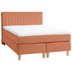 Boxspringbett 140/200 cm in Rostfarben