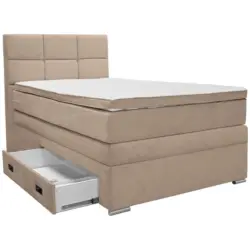 Boxspringbett 120/200 cm in Beige