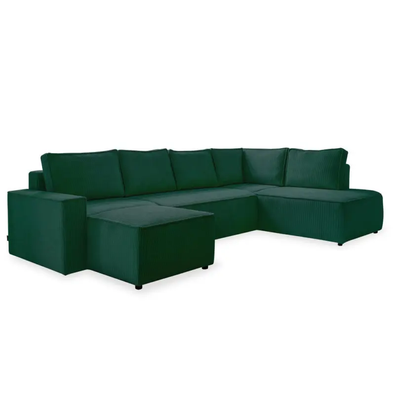 Wohnlandschaft in Cord Dunkelgr&uuml;n