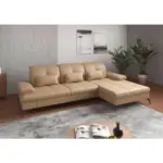 XXXLutz Lauterach - Ihr M&ouml;belhaus bei Bregenz Ecksofa in Echtleder Cappuccino 279/185 cm