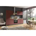 XXXLutz Lauterach - Ihr M&ouml;belhaus bei Bregenz K&uuml;chenblock 280 cm in Anthrazit, Rot