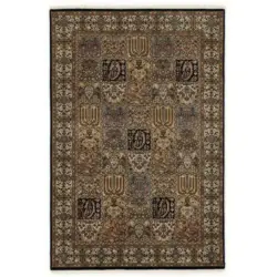 Orientteppich 150/210 cm Vasuki Bakhtyari Blau, Beige