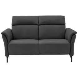 2-Sitzer-Sofa in Mikrofaser Dunkelgrau