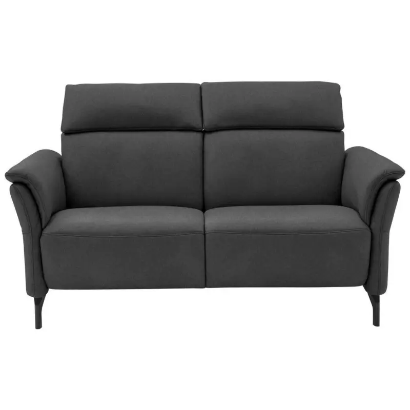 2-Sitzer-Sofa in Mikrofaser Dunkelgrau