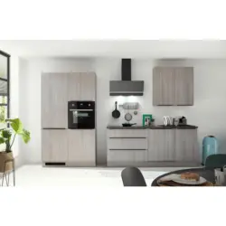 K&uuml;chenleerblock 320 cm in Pinienfarben