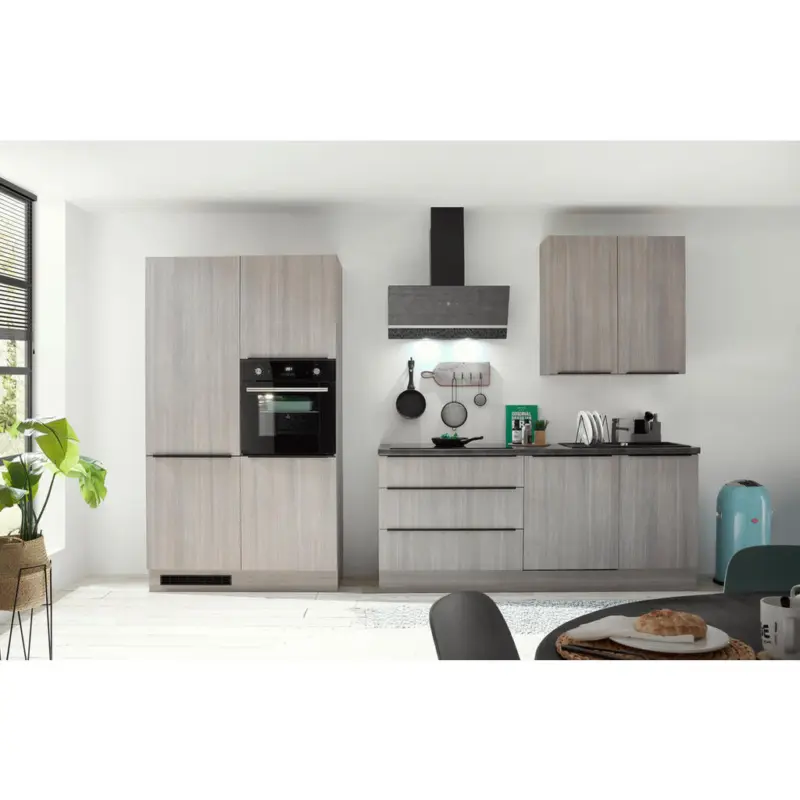 K&uuml;chenleerblock 320 cm in Pinienfarben