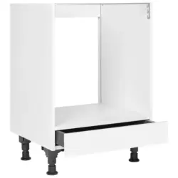 Herdumbauschrank 60/87/56 cm in Wei&szlig;