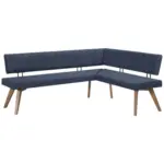 XXXLutz Lauterach - Ihr M&ouml;belhaus bei Bregenz Eckbank 200/160 cm in Dunkelblau, Wildeiche