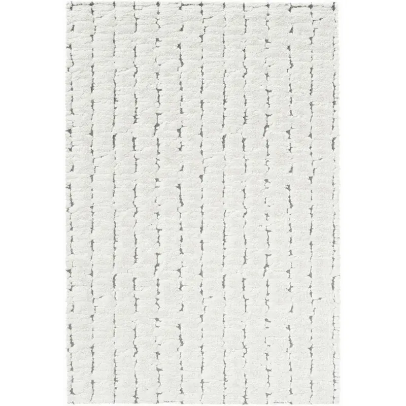 Webteppich 133/195 cm Masai Anthrazit, Creme, Schwarz