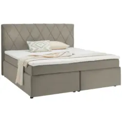 Boxspringbett 180/200 cm in Ecru