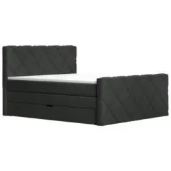 Boxspringbett 160/200 cm in Schwarz