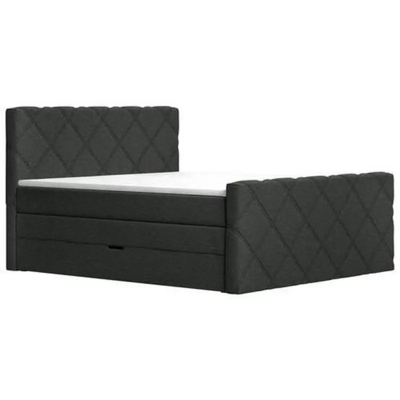 Boxspringbett 160/200 cm in Schwarz