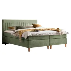 Boxspringbett 180/200 cm in Gr&uuml;n