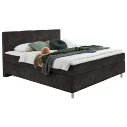 Boxspringbett 100/200 cm in Graubraun