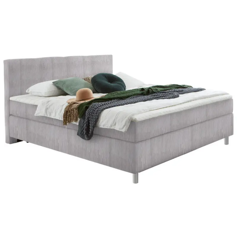 Boxspringbett 140/200 cm in Grau