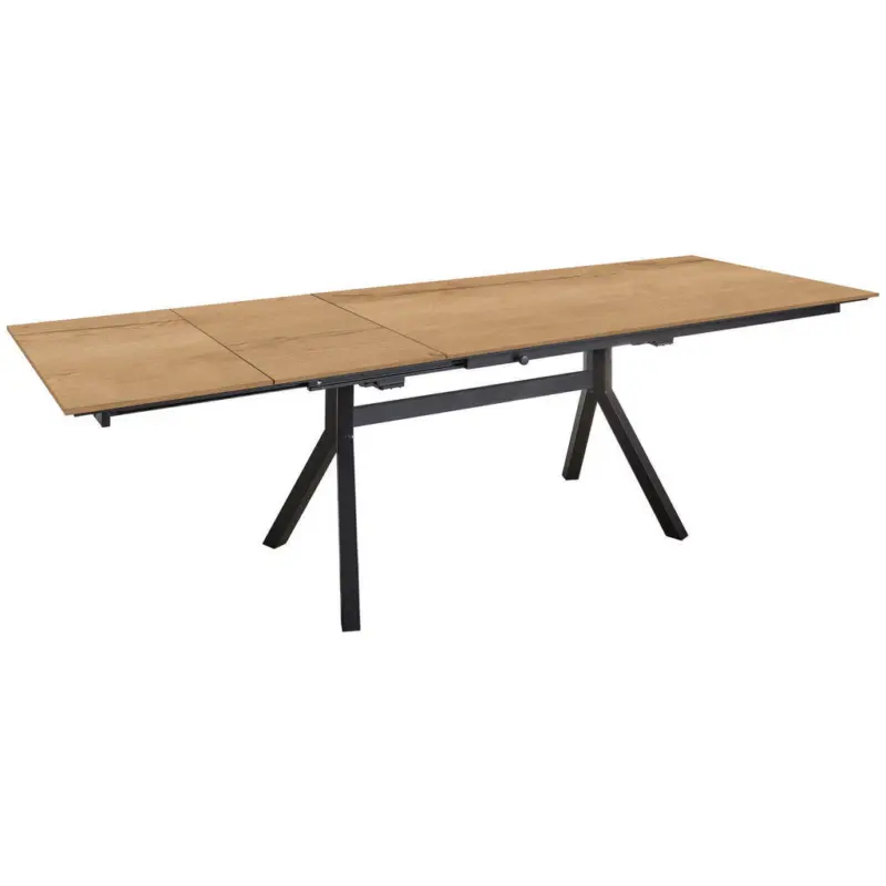 Esstisch in Metall, Holzwerkstoff 160-260/95/76 cm