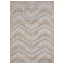 Outdoorteppich 120/170 cm Melissa Braun, Grau