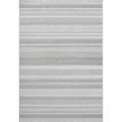 Outdoorteppich 200/290 cm Amalfi Grau, Hellgrau, Dunkelgrau